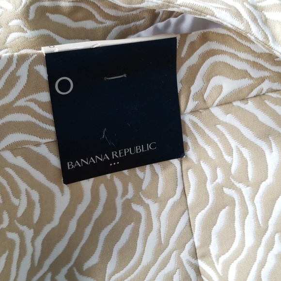 New BR Zebra Print Jacquard Pencil Skirt - Picture 5 of 7